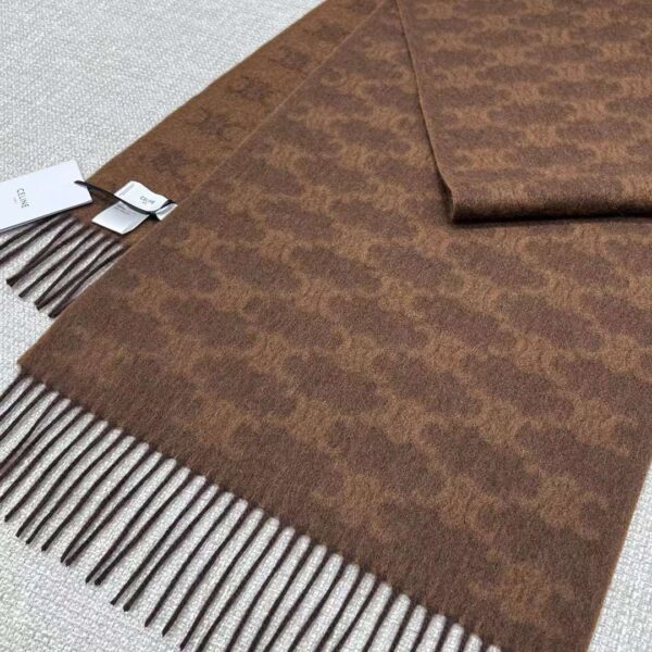 CELINE Arc de Triomphe cashmere scarf