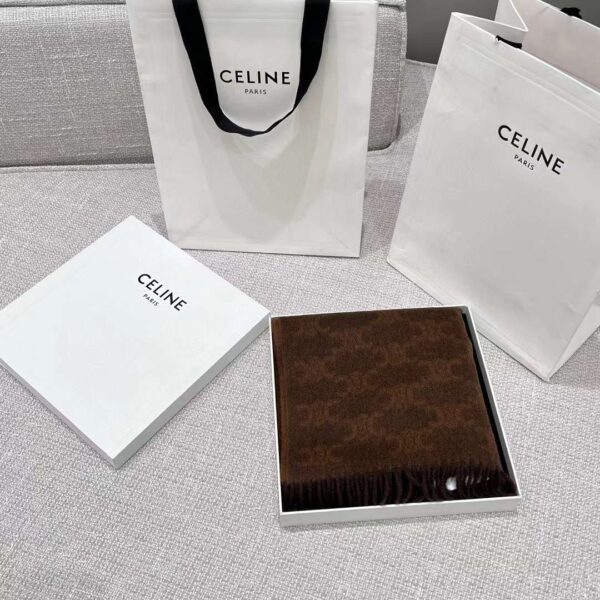 CELINE Arc de Triomphe cashmere scarf