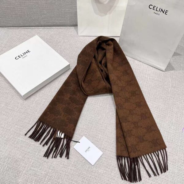 CELINE Arc de Triomphe cashmere scarf