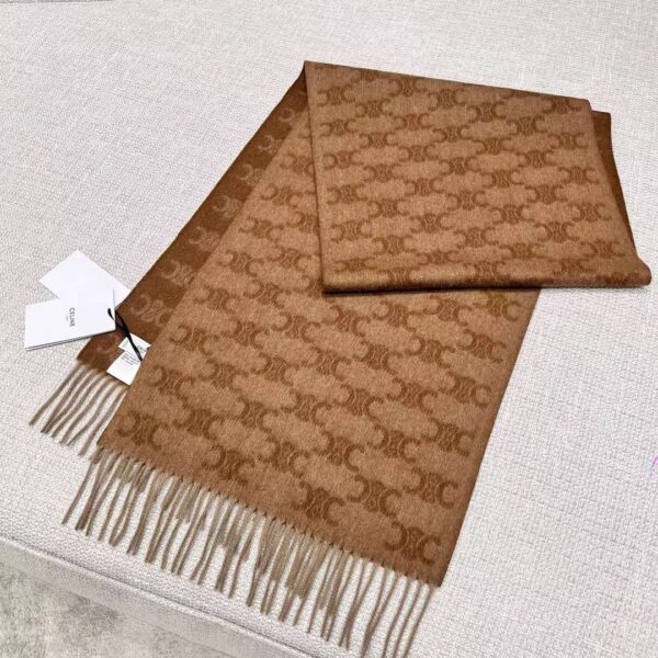 CELINE Arc de Triomphe cashmere scarf