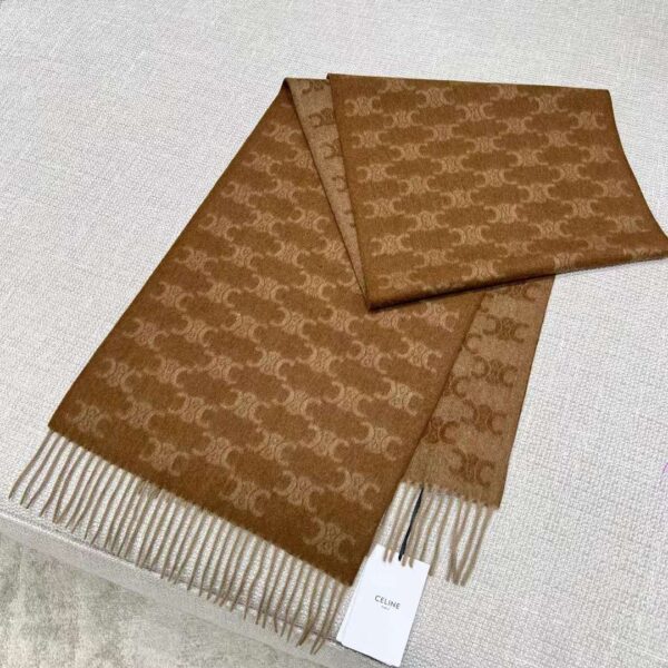 CELINE Arc de Triomphe cashmere scarf