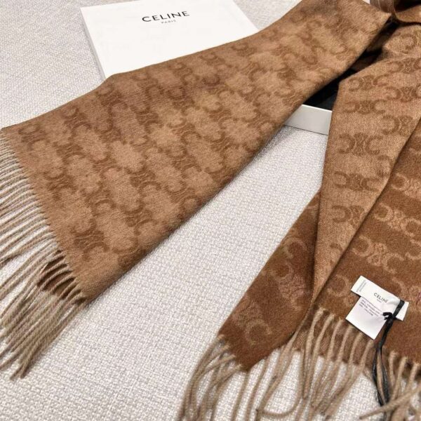 CELINE Arc de Triomphe cashmere scarf