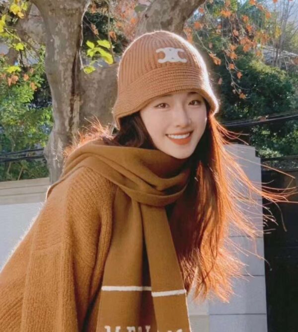 CELINE Cashmere Scarf& BEANIE