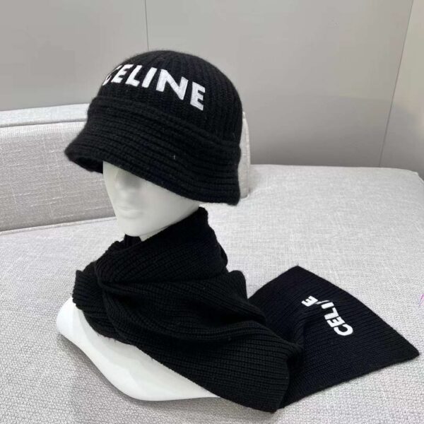 CELINE Cashmere Scarf& BEANIE