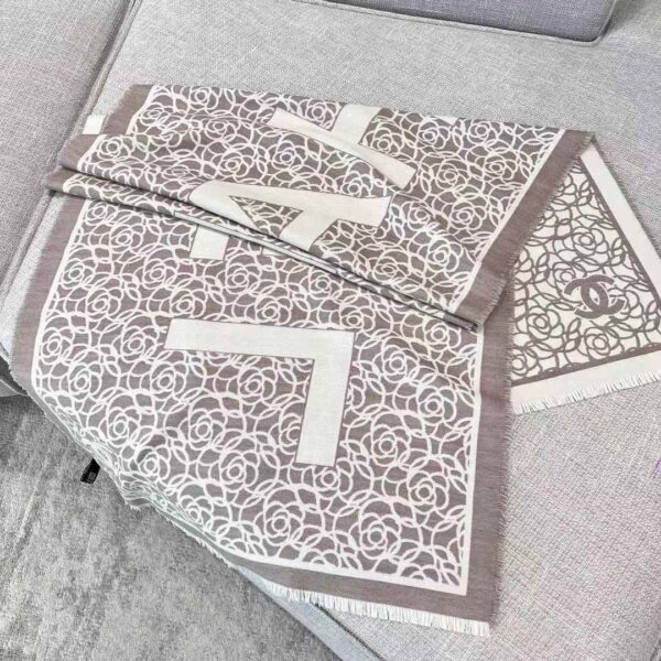 Chanel camellia scarf