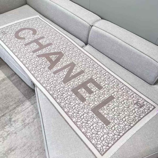 Chanel camellia scarf