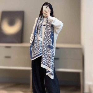 Chanel camellia scarf