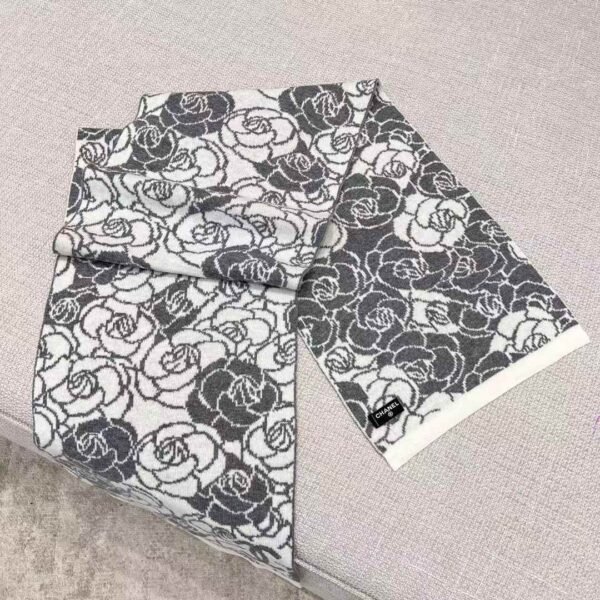 Chanel camellia scarf
