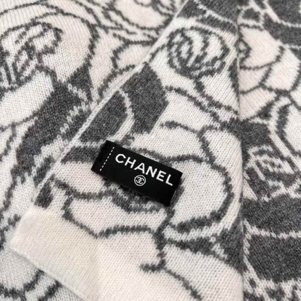 Chanel camellia scarf