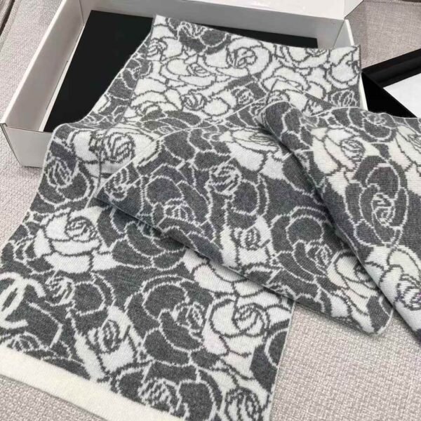 Chanel camellia scarf