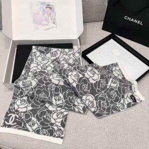 Chanel camellia scarf