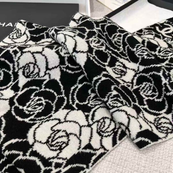 Chanel camellia scarf