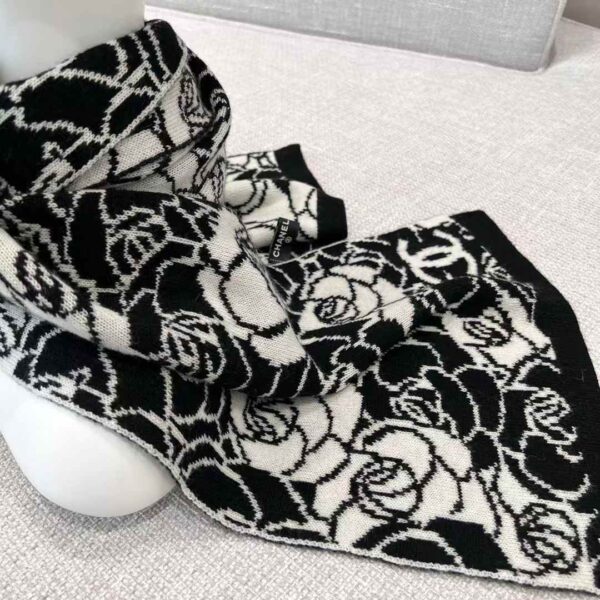 Chanel camellia scarf