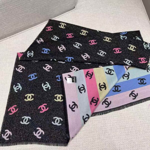 CHANEL 24C Rainbow shines scarf