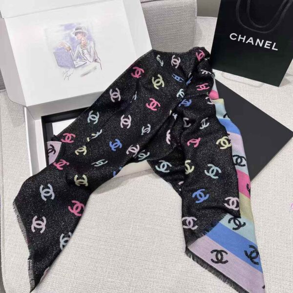 CHANEL 24C Rainbow shines scarf