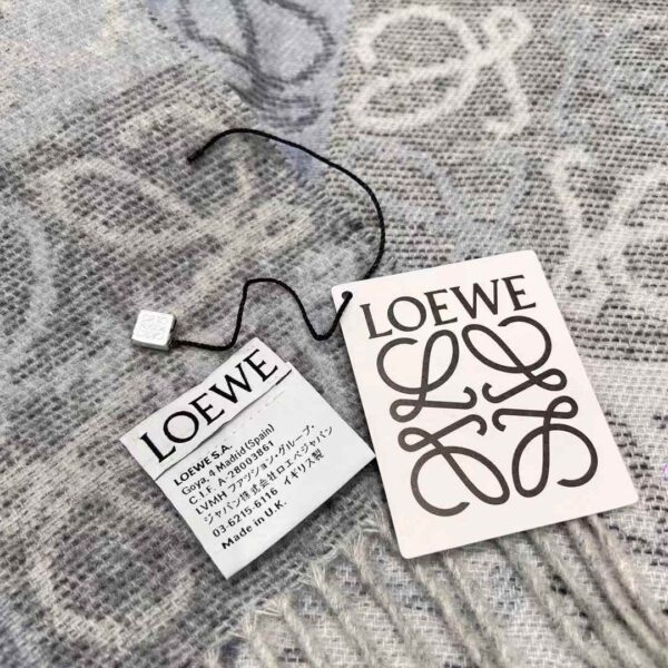 LOEWE Double-sided chess-style scarf