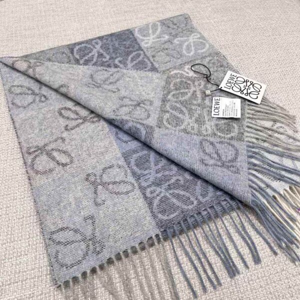 LOEWE Double-sided chess-style scarf