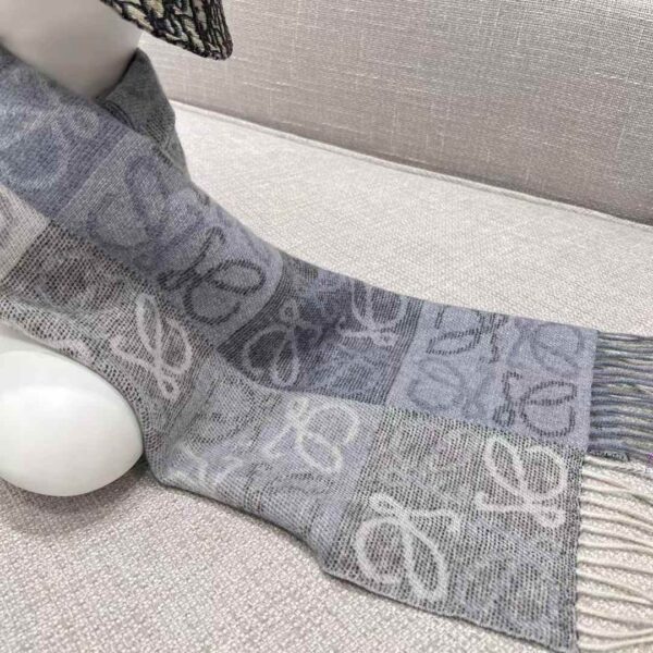 LOEWE Double-sided chess-style scarf