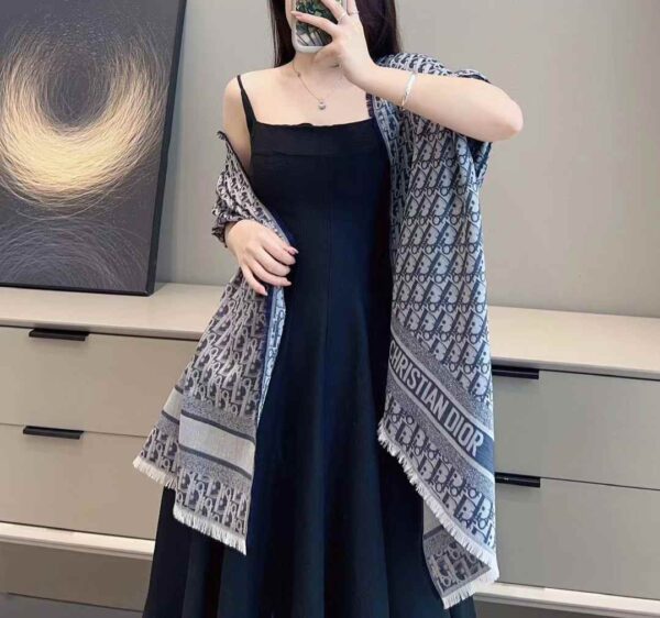 DIOR NEW Denim series letter scarf