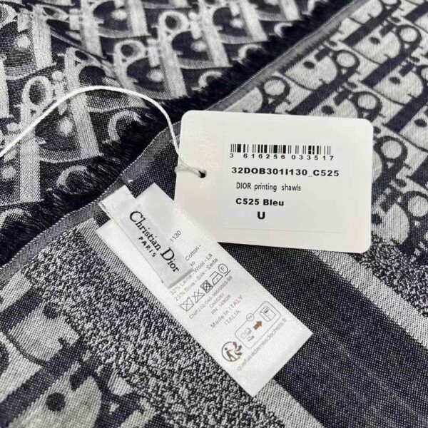 DIOR NEW Denim series letter scarf