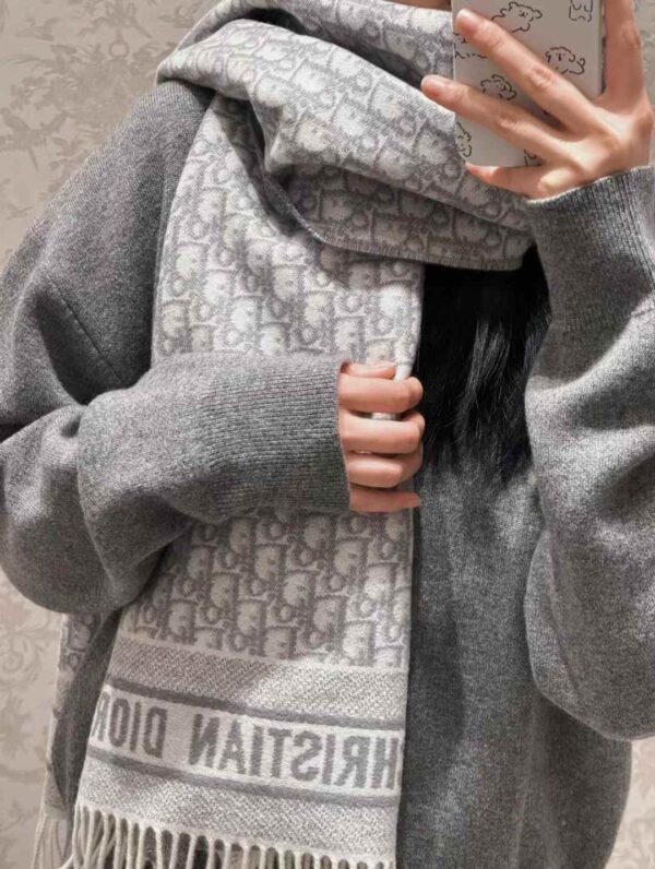 DIOR  Double cashmere scarf