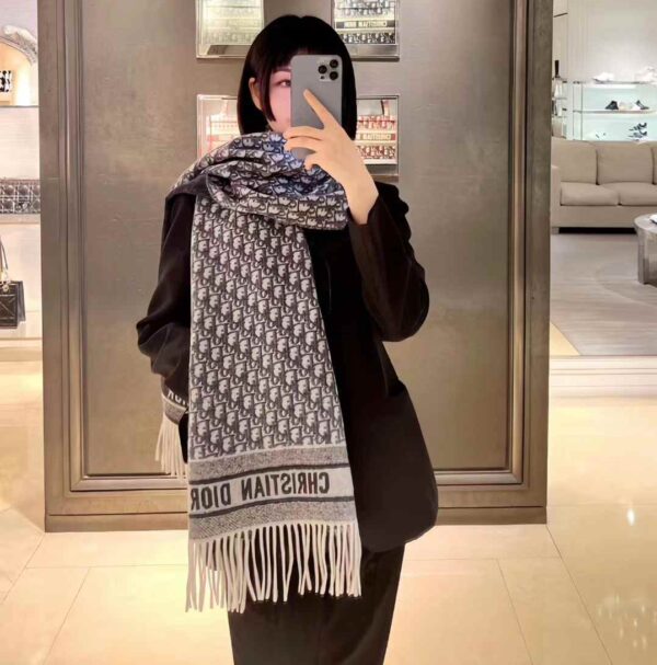 DIOR  Double cashmere scarf