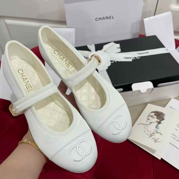CHANEL Mary Jane leather shoes