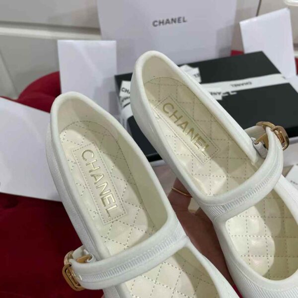 CHANEL Mary Jane leather shoes
