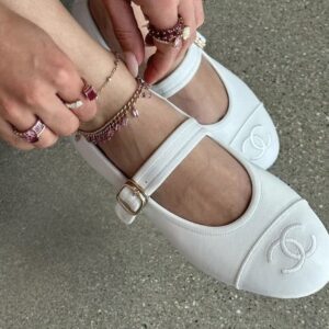 CHANEL Mary Jane leather shoes