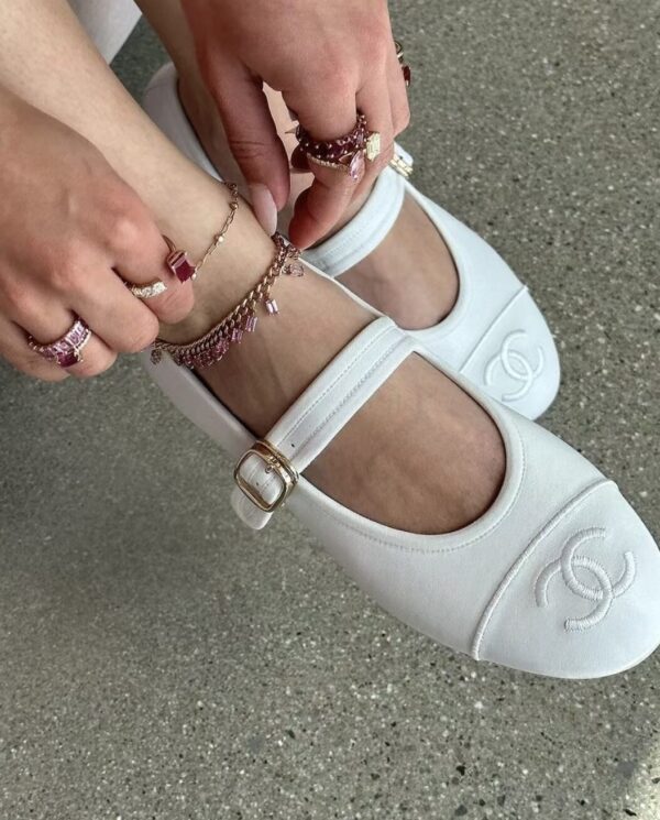 CHANEL Mary Jane leather shoes