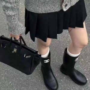 CHANEL Woo-boots