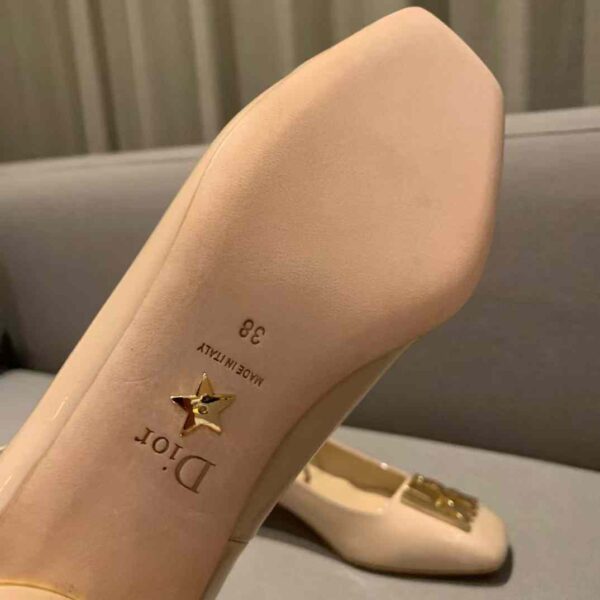 DIOR Thick heeled leather shoes