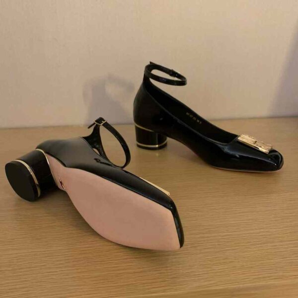 DIOR Thick heeled leather shoes