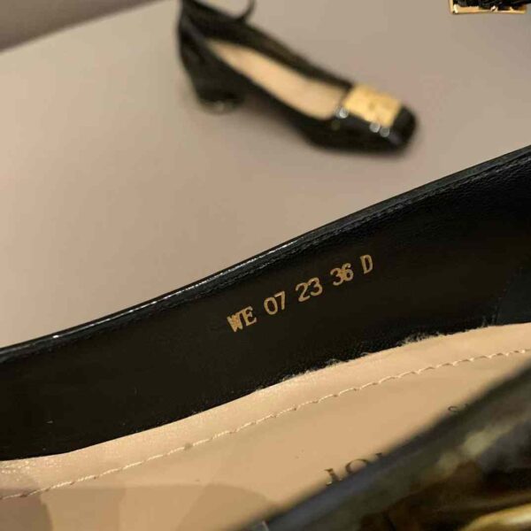 DIOR Thick heeled leather shoes