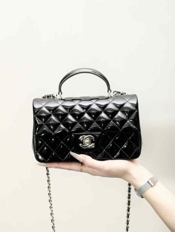 CHANEL Mini Classic Handbag With Top Handle