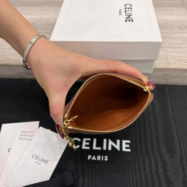 CELINE COIN AND CARD POUCH CUIR TRIOMPHE IN SMOOTH CALFSKIN