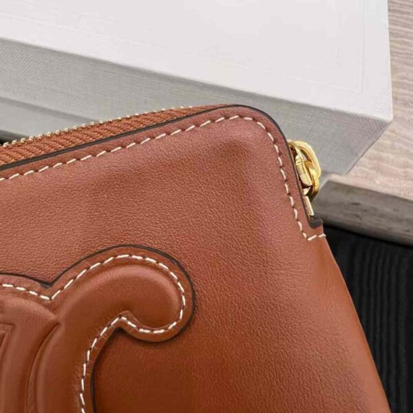 CELINE COIN AND CARD POUCH CUIR TRIOMPHE IN SMOOTH CALFSKIN