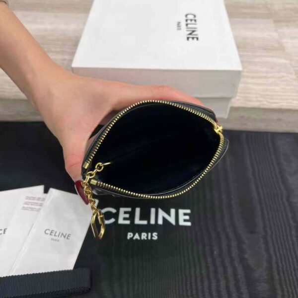 CELINE COIN AND CARD POUCH CUIR TRIOMPHE IN SMOOTH CALFSKIN