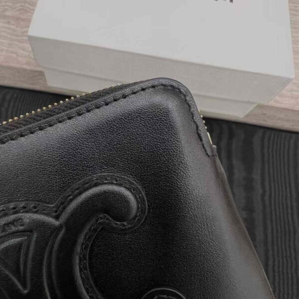 CELINE COIN AND CARD POUCH CUIR TRIOMPHE IN SMOOTH CALFSKIN