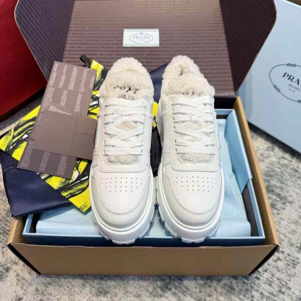 PRADA Lamb fur sneakers