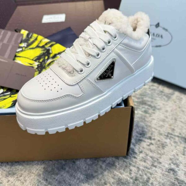 PRADA Lamb fur sneakers