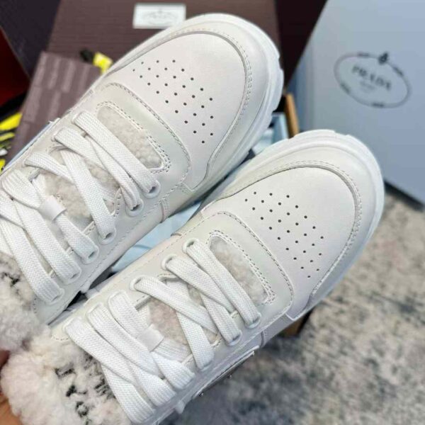 PRADA Lamb fur sneakers