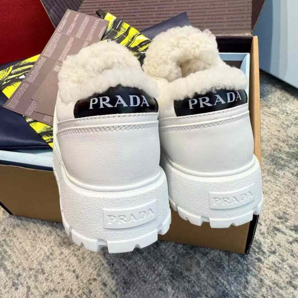 PRADA Lamb fur sneakers