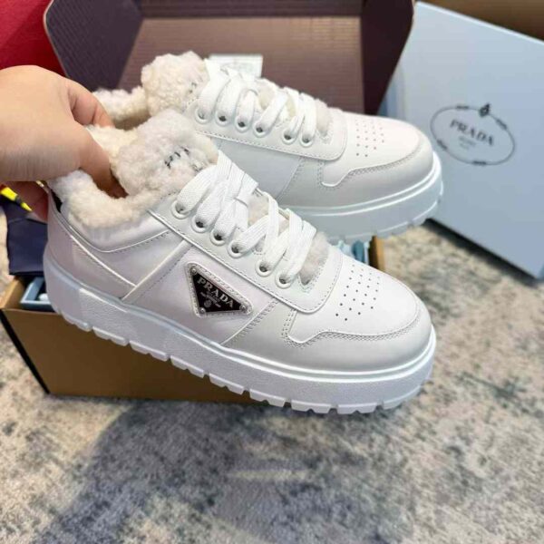 PRADA Lamb fur sneakers
