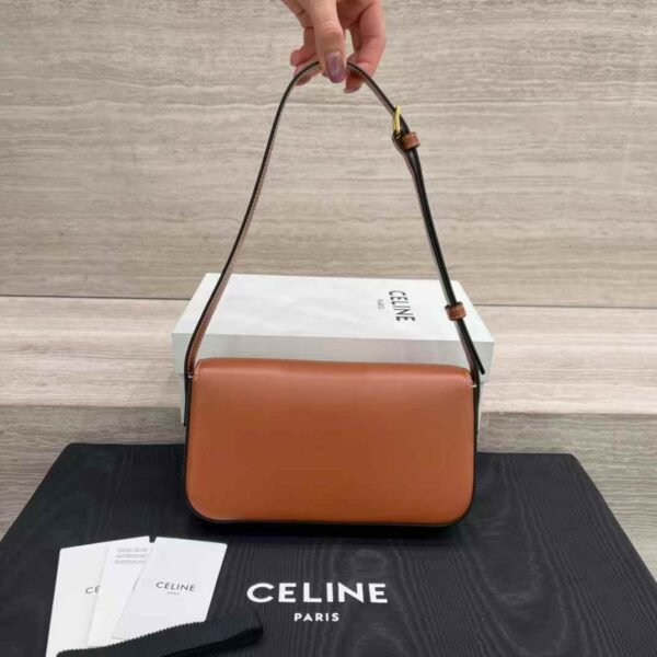 CELINE SHOULDER BAG CLAUDE in Natural Calfskin