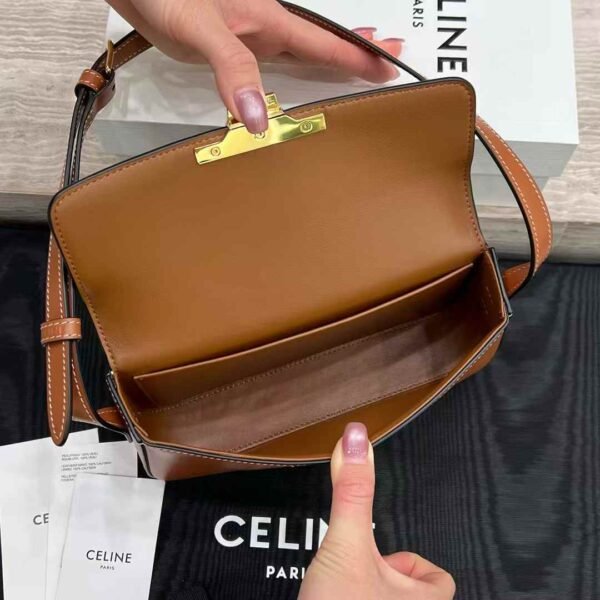 CELINE SHOULDER BAG CLAUDE in Natural Calfskin