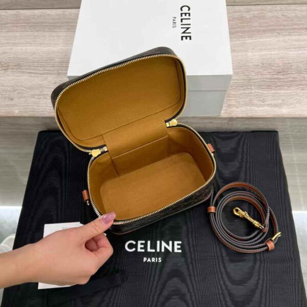 CELINE VANITY in Triomphe Canvas and calfskin