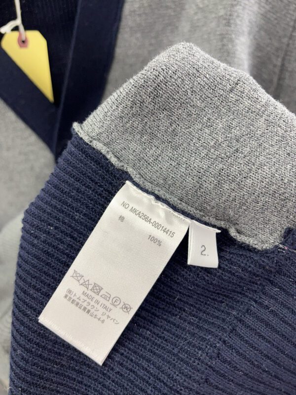 THOM BROWNE  24SS Color-blocking knitted cardigan