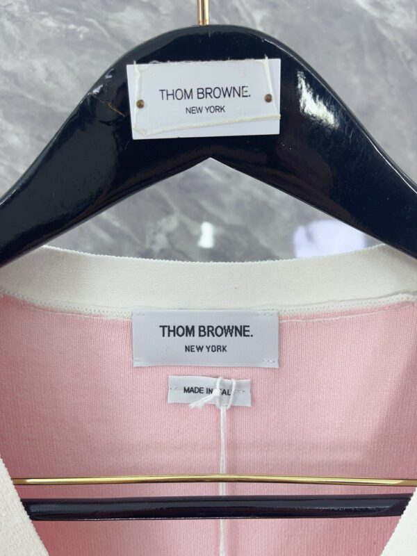 THOM BROWNE  Classic puppy knitted cardigan