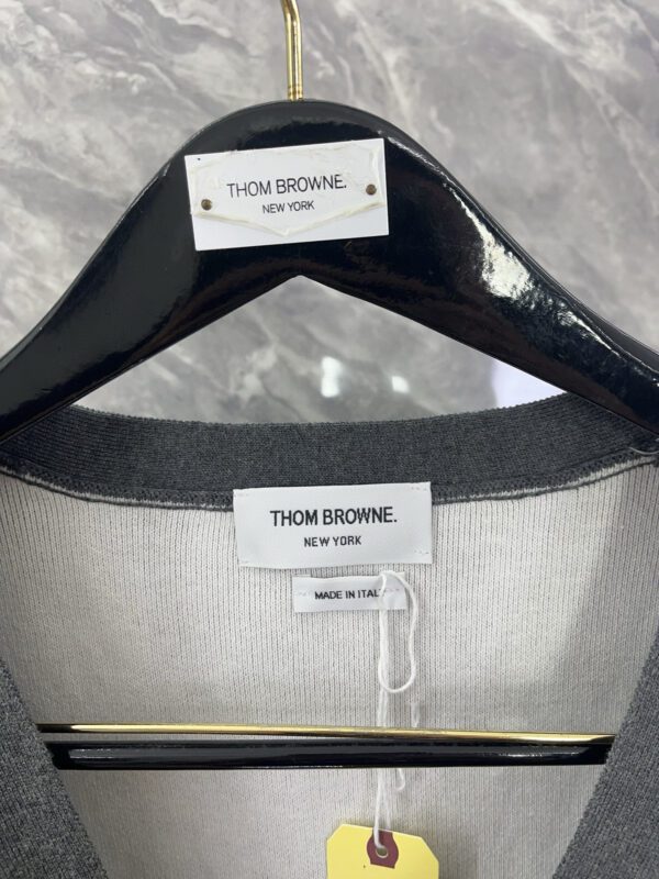 THOM BROWNE  Classic puppy knitted cardigan